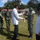 Bupati Pimpin Upacara TMMD Ke-105 di Desa Merti Jaya