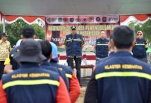Bupati Sintang Pimpin Apel Simulasi Penanggulangan Krisis Kesehatan, Kebakaran Hutan Dan Lahan Tahun 2019