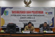 Wabup Sintang Buka Kegiatan Sosialisasi SIRUP