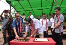 Bupati Sintang Deklarasi Desa ODF Di Desa Munguk Kelapa Kecamatan Ketungau Hilir
