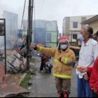 Bupati Sintang Tinjau Lokasi Kebaran di Pasar Inpres