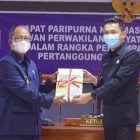 Wabup Sampaikan LKPJ Tahun 2020 Kepada DPRD Sintang