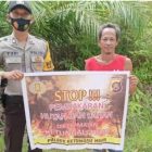 Polsek Ketungau Hilir Beri Himbauan Kepada Masyarakat Cegah Karhutla