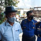 Sudiyanto Tinjau Lokasi Kebakaran Komplek Pasar Sungai Durian