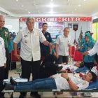 Bupati dan Wakil Bupati Sintang Hadiri Acara Donor Darah Serentak