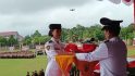 Pertama Kali, Bupati Sintang Tampak Tenang Saat Jadi Inspektur Upacara HUT RI Ke 80 di Stadion Baning Sintang