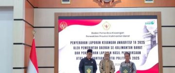 Kesbangpol Sintang Hadiri Penyerahan Laporan Keuangan dan Hasil Pemeriksaan Dana Parpol se-Kalbar Tahun 2025
