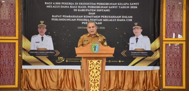 Pemkab Sintang Luncurkan Program Perlindungan Jaminan Sosial Ketenagakerjaan
