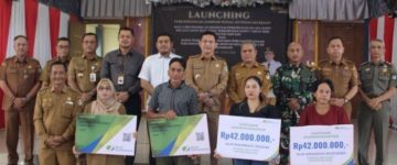 Kasat Pol PP Sintang Hadiri Launching Jaminan Sosial 4.500 Pekerja Sawit